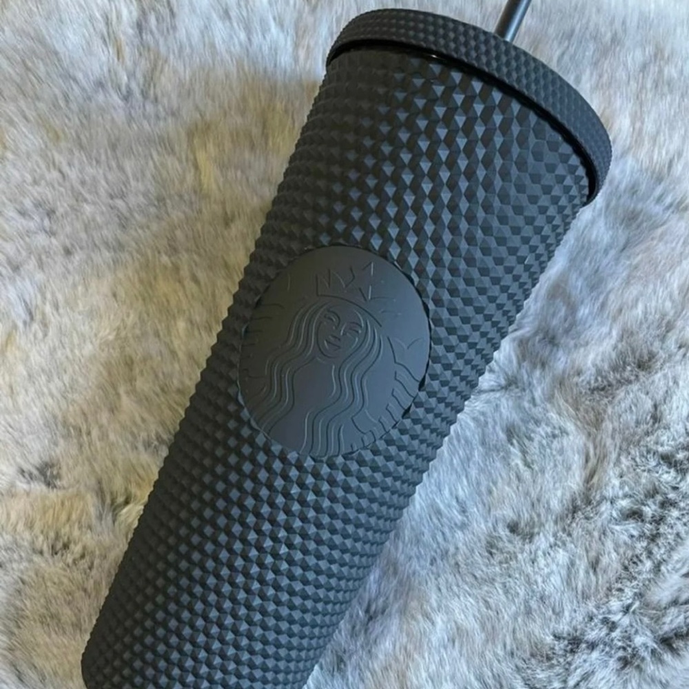 Starbucks matte black studded 24oz